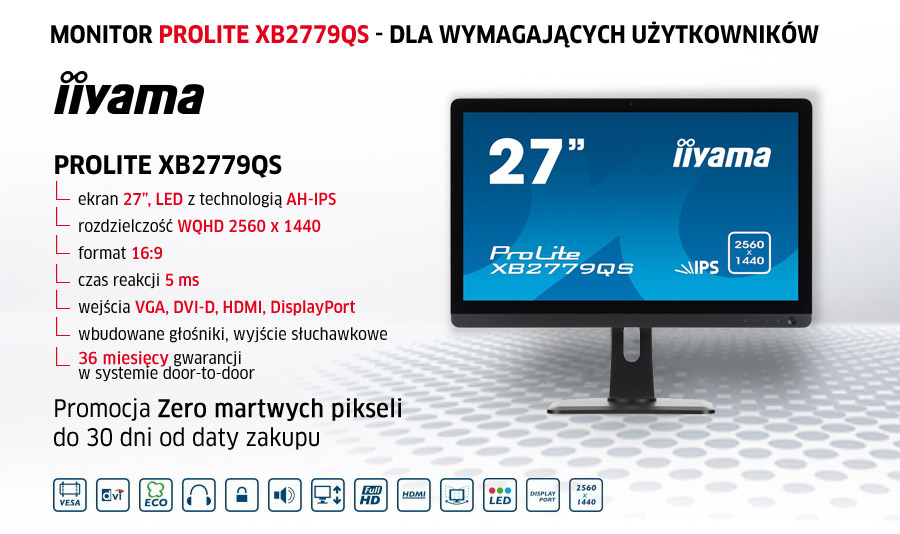 iiyama XB2779QS czarny - Monitory LED 27